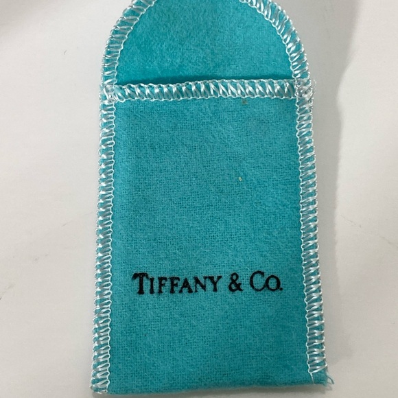 Tiffany & Co. Sterling 18” 727 FIFTH AVENUE NEW YORK WAVY NOTES TAG NECKLACE - Picture 8 of 9